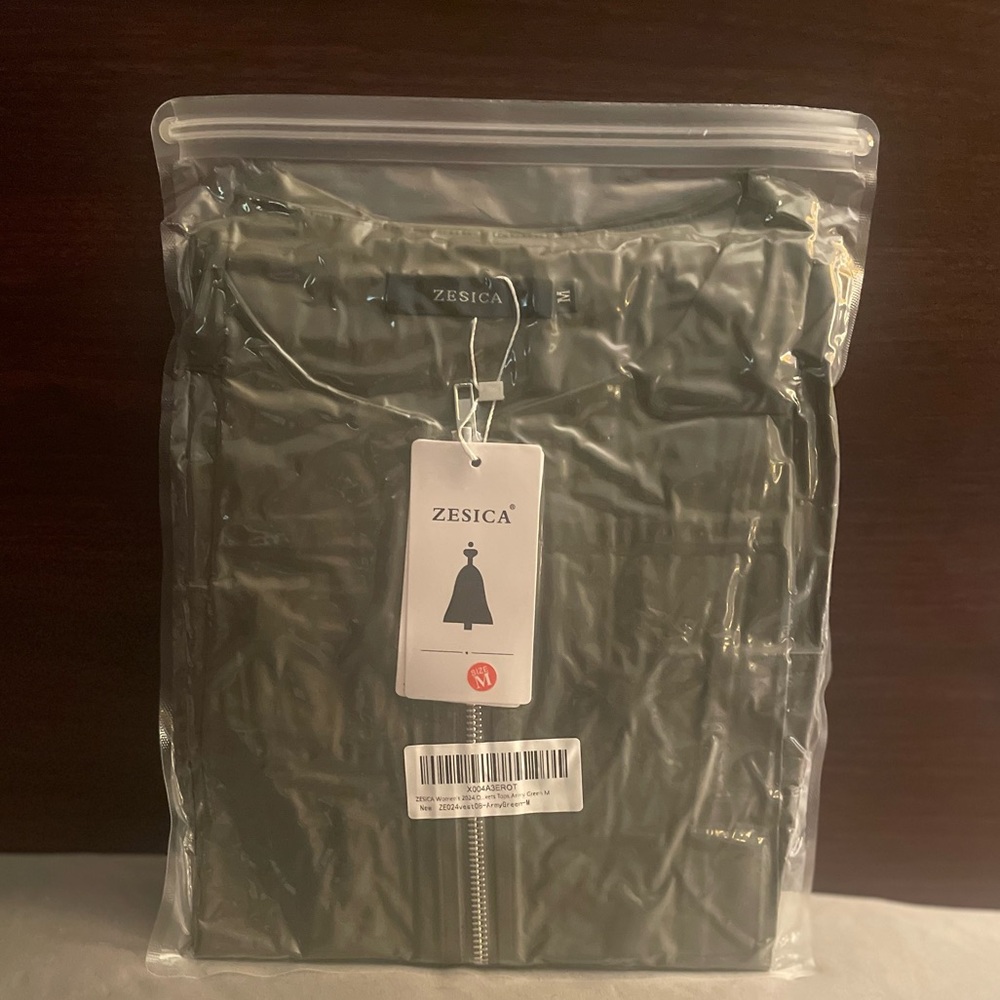 ZESICA ArmyGreen Vest Women’s Medium